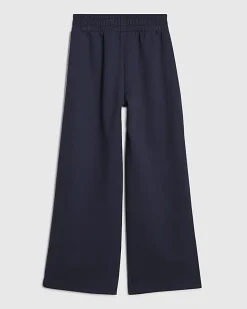 Girls Navy Side Stripe Joggers