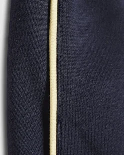 Girls Navy Side Tape Bow Shorts
