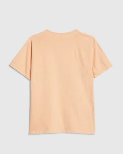 Girls Orange Sassy Era Smile Graphic T-Shirt