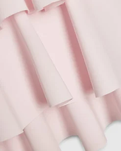 Girls Pink Asymmetric Tiered Dress