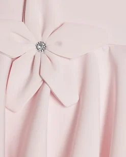 Girls Pink Asymmetric Tiered Dress