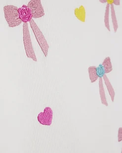 Girls Pink Bow T-shirt and Leggings Set