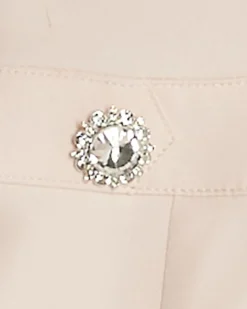 Girls Pink Button Up Embellished Dress