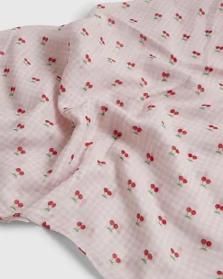 Girls Pink Cherry Bandana
