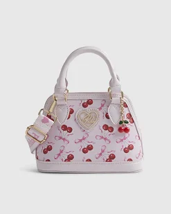 Girls Pink Cherry Cross Body Bag