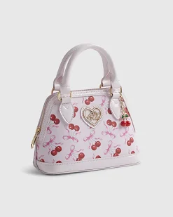 Girls Pink Cherry Cross Body Bag
