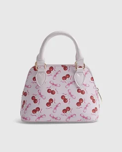 Girls Pink Cherry Cross Body Bag