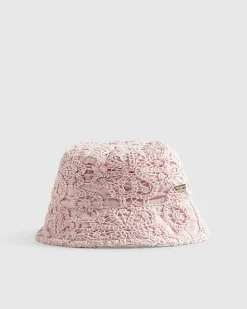 Girls Pink Crochet Hat