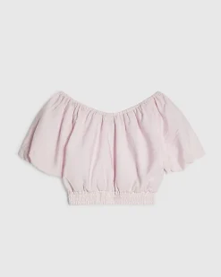 Girls Pink Crop Top