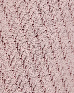 Girls Pink 3D Bow Knitted Tank Top