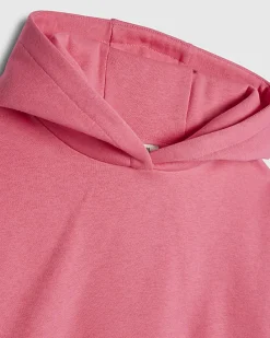 Girls Pink Hoodie And Shorts Set