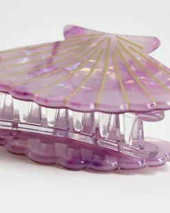 Girls Pink Mermaid Claw Hair Clip