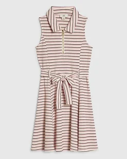 Girls Pink Stripe Dress