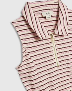 Girls Pink Stripe Dress