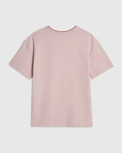 Girls Pink Sun Embellished T-Shirt