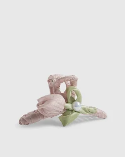 Girls Pink Tulip Claw Hair Clip