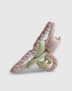 Girls Pink Tulip Claw Hair Clip
