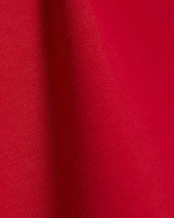 Girls Red Side Tape Boxy Cropped T-Shirt