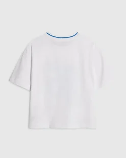 Girls White 85 Embellished T-Shirt