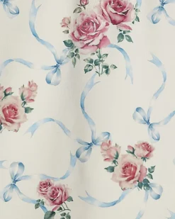 Girls White Floral Active Skort