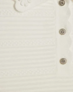 Girls White Floral Polo Dress
