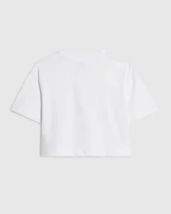 Girls White Heart Graphic Boxy T-shirt