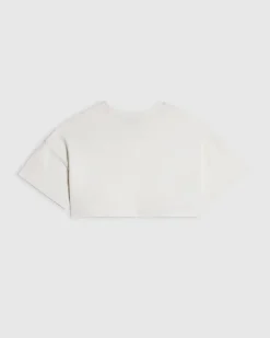 Girls White Main Character Crop Top