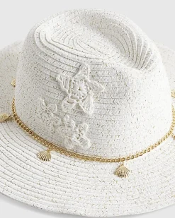 Girls White Shell Cowboy Hat