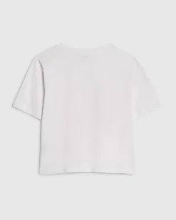 Girls White Six Seven 67 Boxy T-Shirt