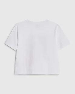 Girls White Six Seven 67 Boxy T-Shirt
