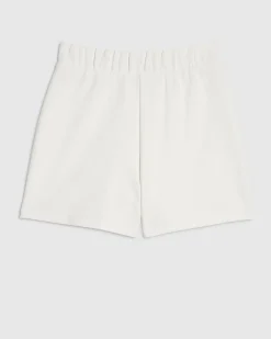Girls White Textured Bow Skort