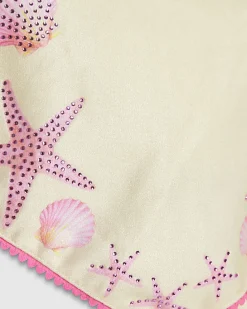 Girls Yellow Hanky Hem Bikini Skirt Set