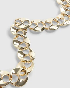 Gold Chain Link Necklace