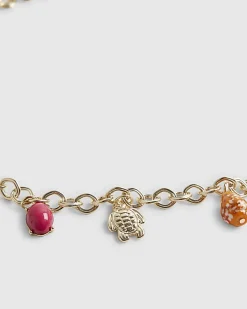 Gold Charm Drop Chain Belt