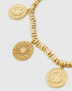 Gold Coin Stretch Anklet