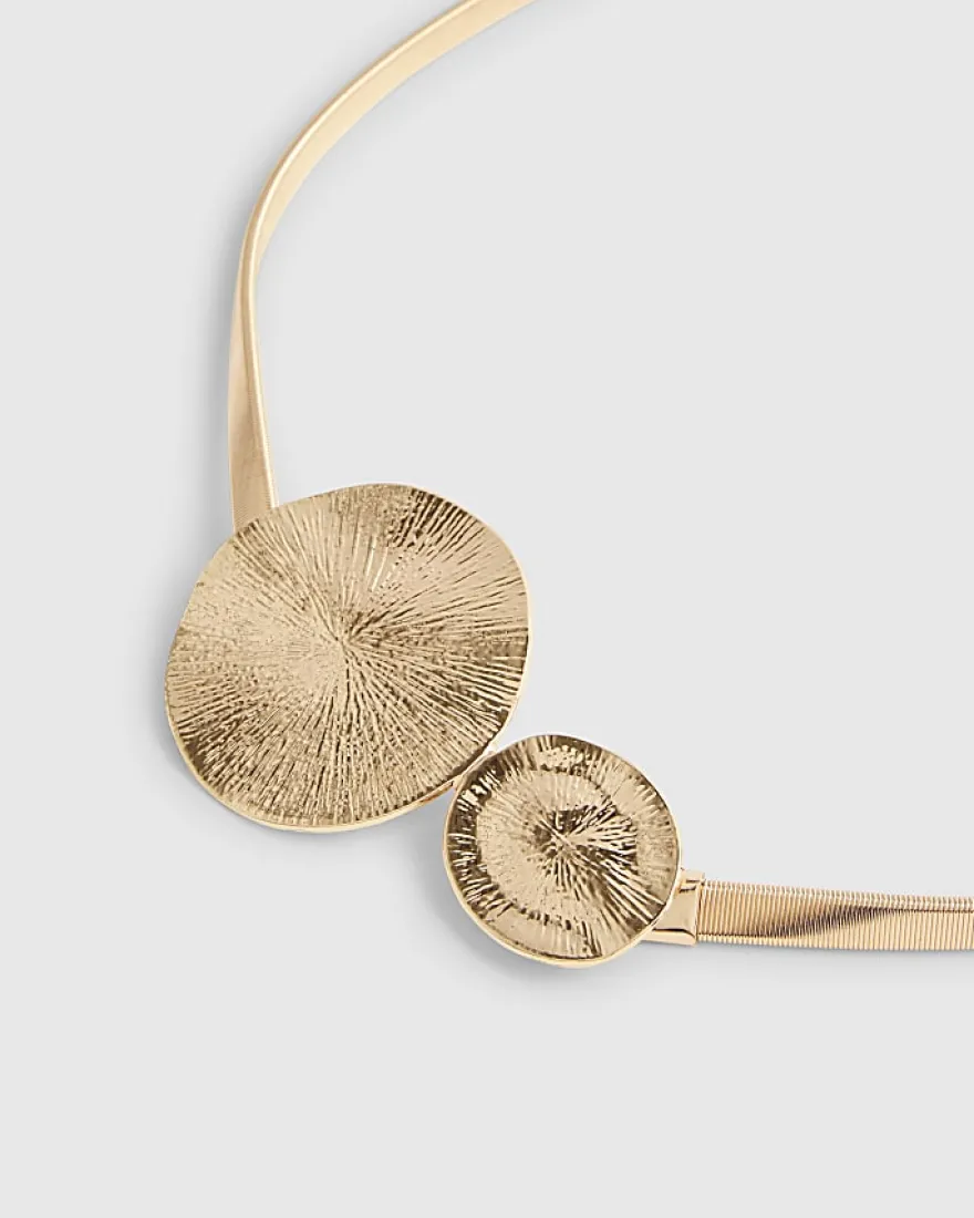 Gold Double Circle Chain Belt
