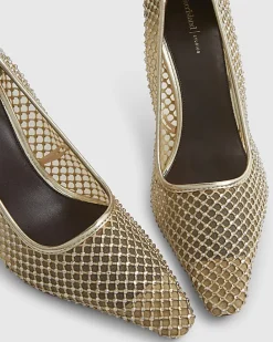 Gold Embellished Court Heels