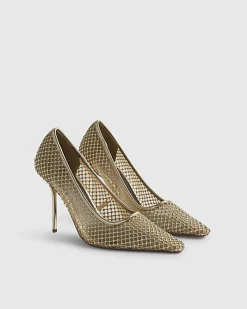 Gold Embellished Court Heels