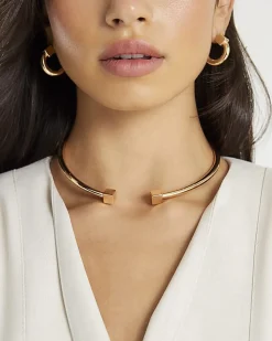 Gold Hinged Necklace