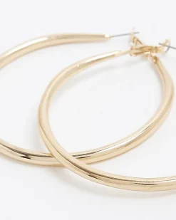 Gold Large Hoop Earrings