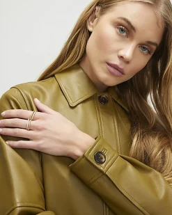 Gold Linked Diamond Simulant Stack Rings Set