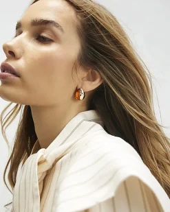 Gold Mixed Stud Pack Of 3 Earrings