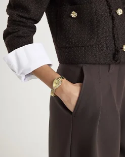 Gold Oval Watch