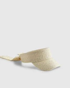 Gold Sequin Visor Hat