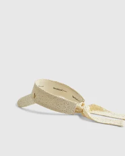Gold Sequin Visor Hat