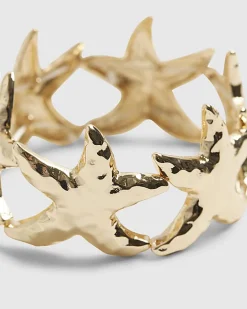 Gold Starfish Stretch Bracelet