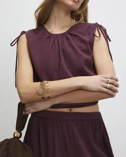 Gold Swirl Arm Cuff