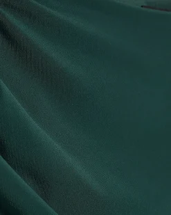 Green Asymmetric Drape Cape Dress