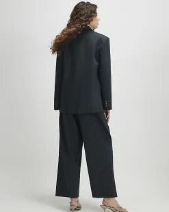 Green Barrel Leg Trousers