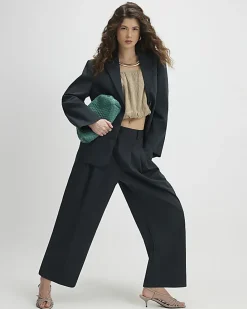 Green Barrel Leg Trousers